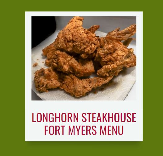 Longhorn Steakhouse Fort Myers menu